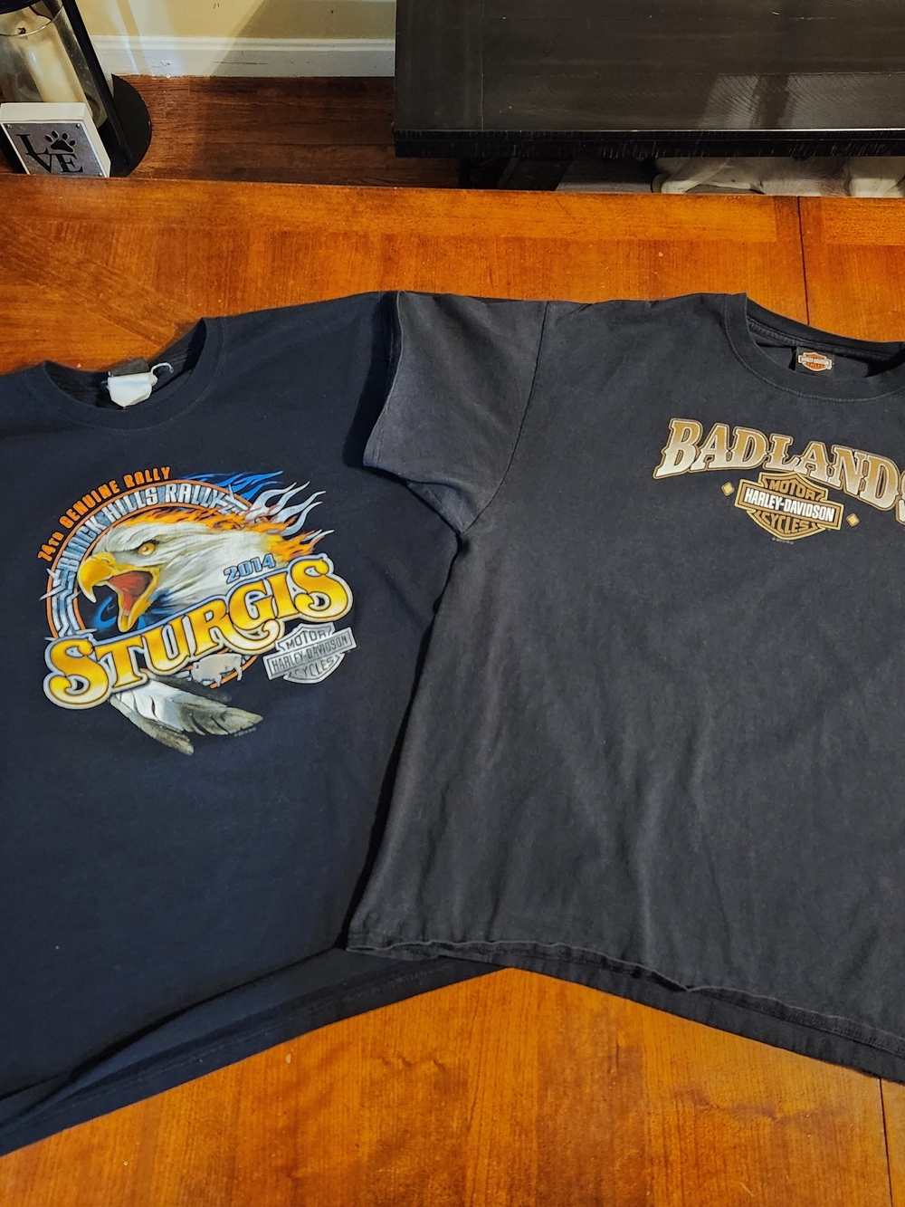 2 Harley-Davidson Shirts Men Size XL